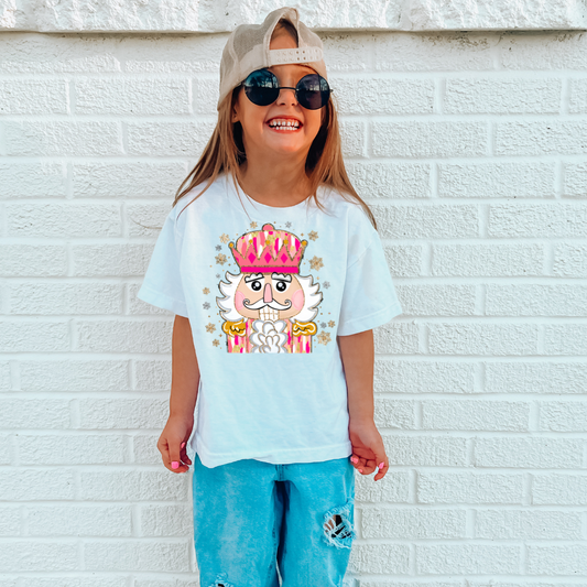 Colorful Coquette Glitter Nutcracker Youth Graphic Tee