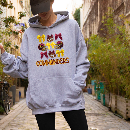 Coquette Washington Commanders Adult Graphic Hoodie