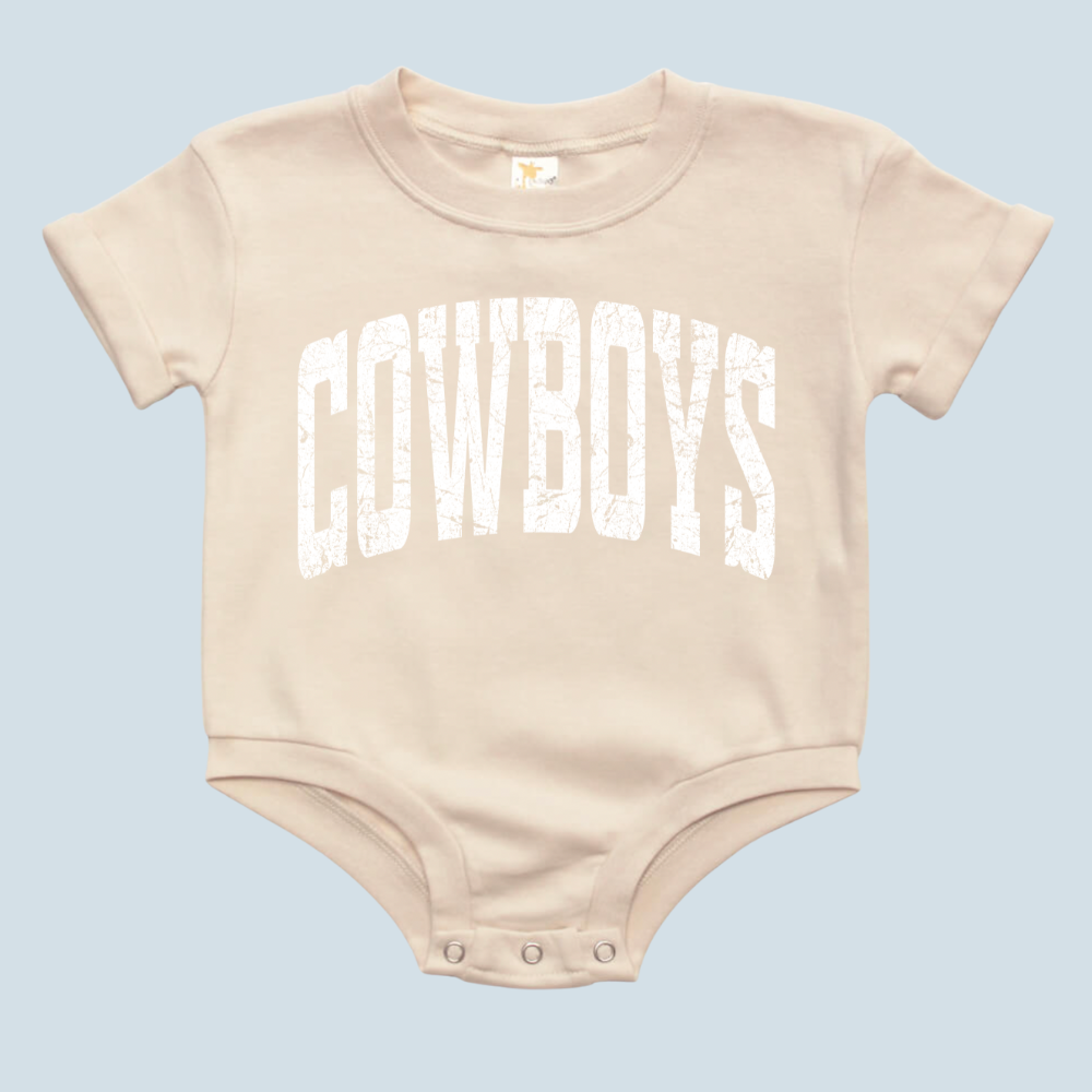 Cowboys Dallas Varsity Baby Bubble Romper