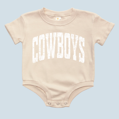 Cowboys Dallas Varsity Baby Bubble Romper