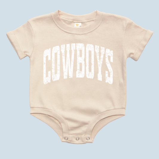 Cowboys Dallas Varsity Baby Bubble Romper