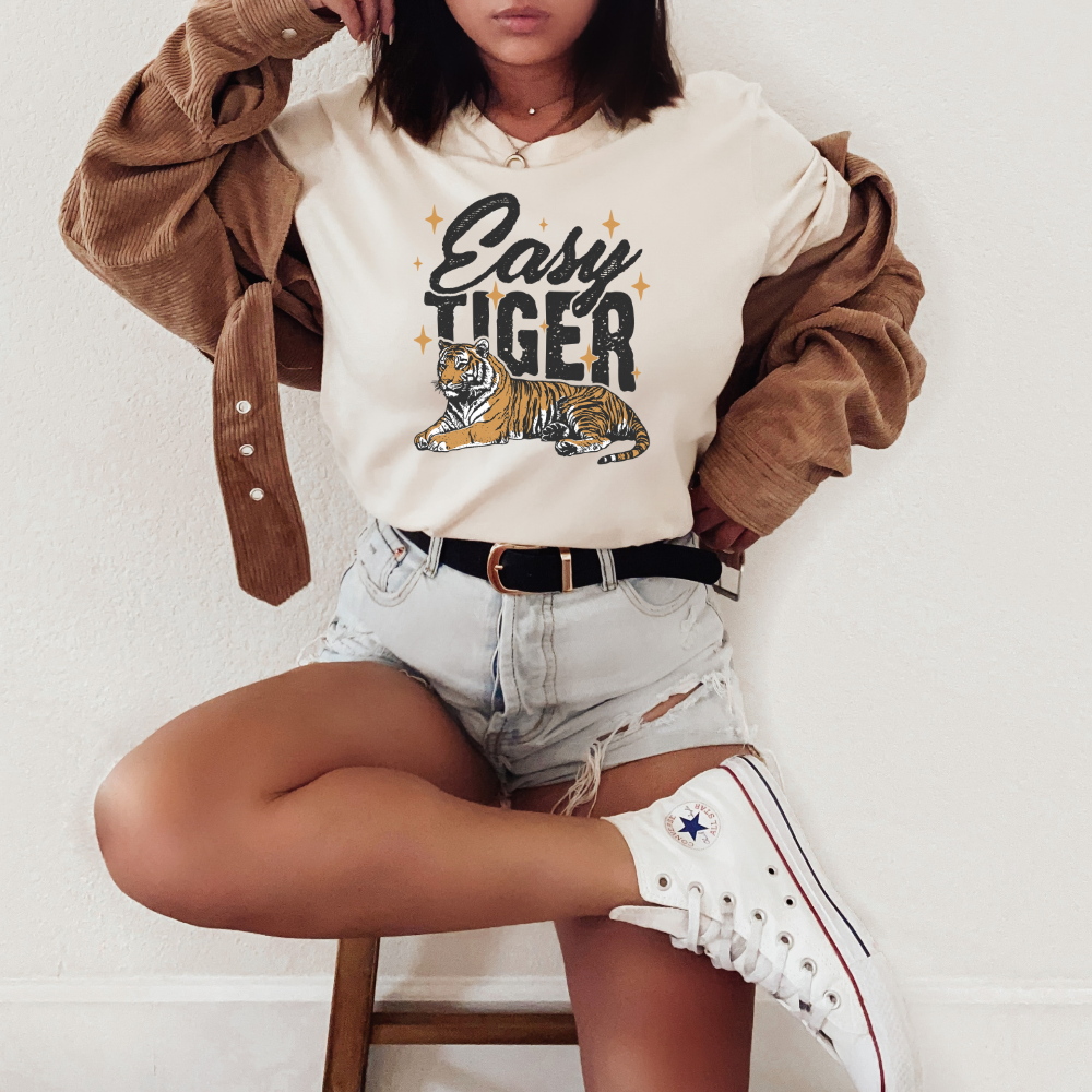 Easy Tiger Retro Band Adult Graphic Tee