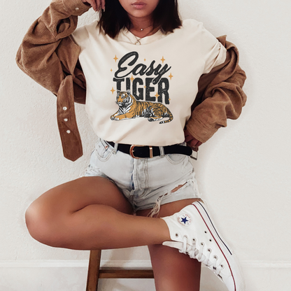 Easy Tiger Retro Band Adult Graphic Tee