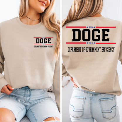 DOGE USA Adult Graphic Crewneck Pullover Crewneck Pullover