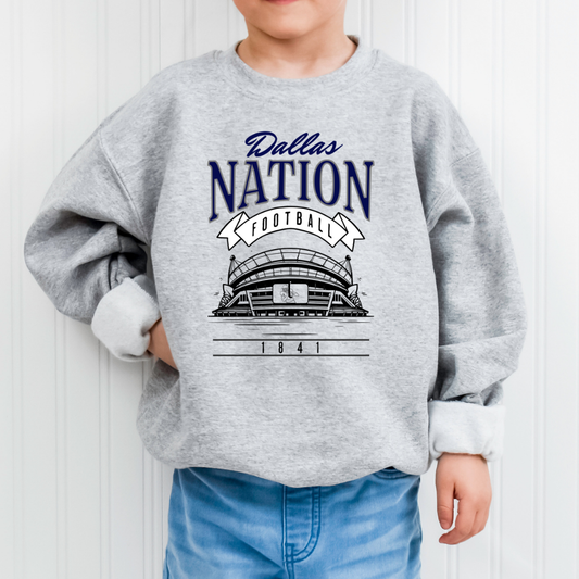 Dallas Nation Football Toddler Graphic Sweatshirt
