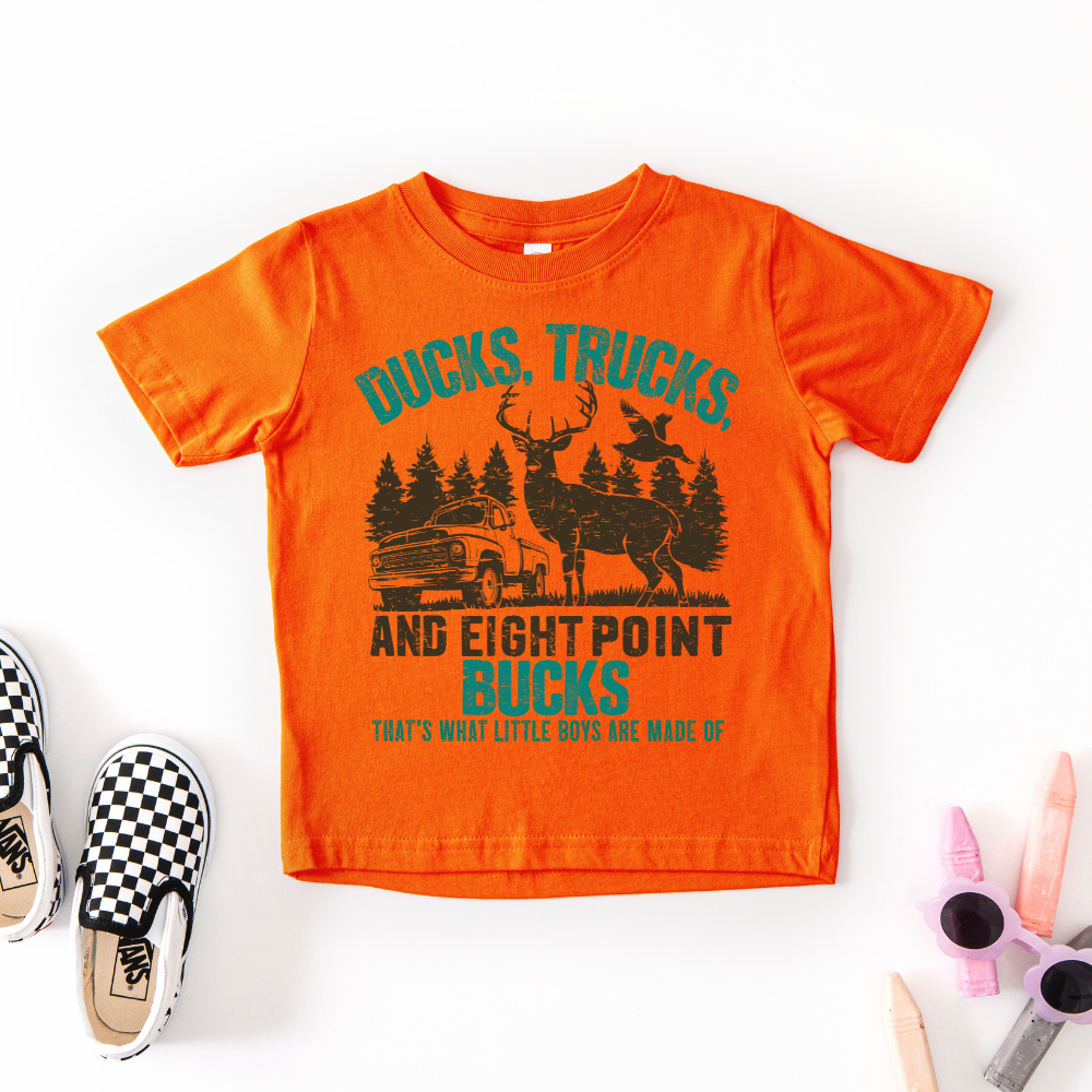 Ducks, Trucks, 8 Point Bucks Youth Graphic Tee