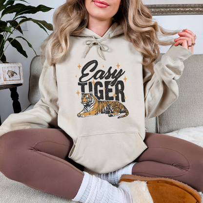 Easy Tiger Retro Band Adult Graphic Hoodie