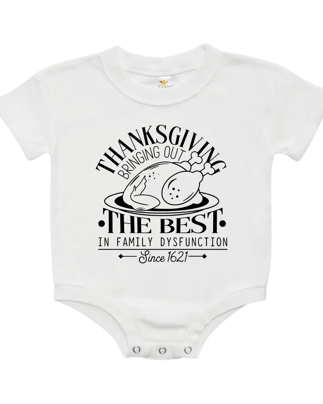 Family Dysfunction (Black) Baby Bubble Romper