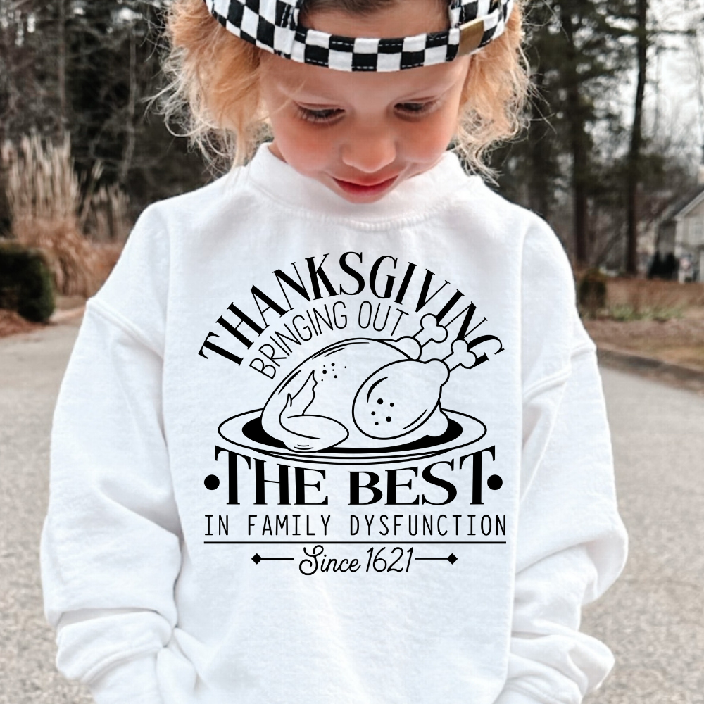Family Dysfunction (Black)Youth Graphic Sweatshirt
