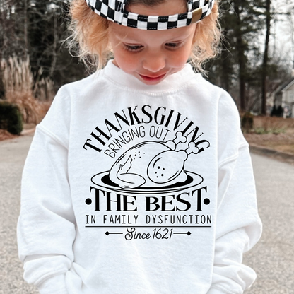 Family Dysfunction (Black)Youth Graphic Sweatshirt
