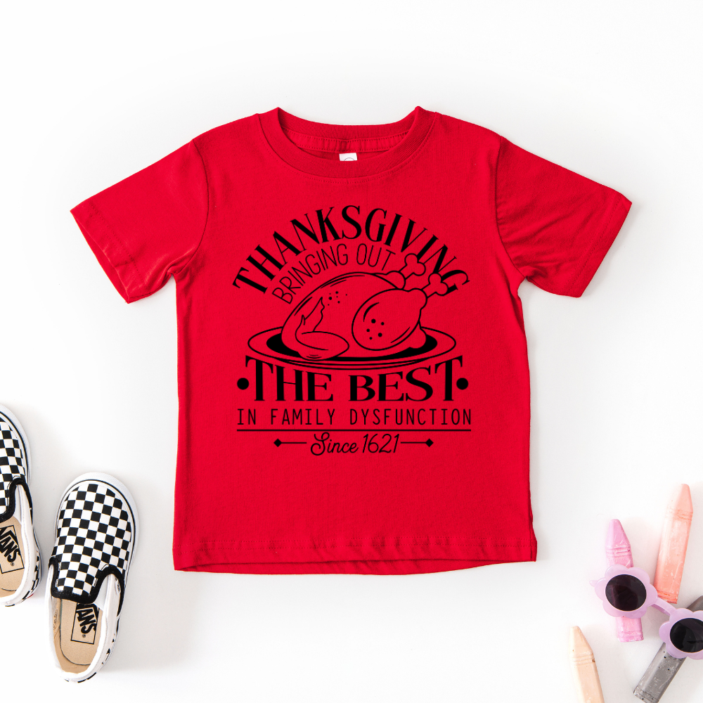 Family Dysfunction (Black) Youth Graphic Tee