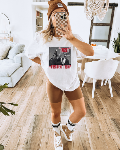 "Fight" President Trump Adult Graphic T-Shirt