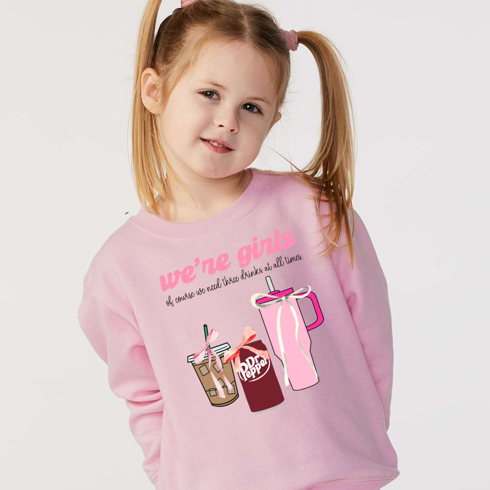 We’re girls of course... Self Love Youth Graphic Sweatshirt