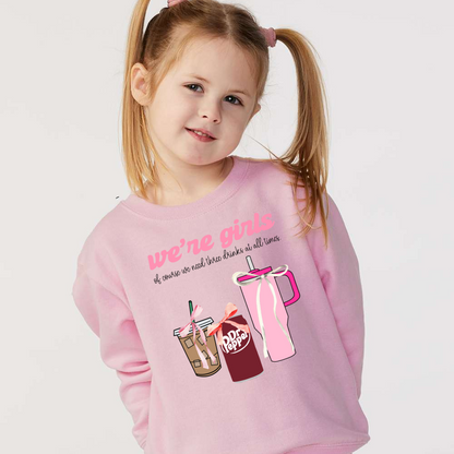 We’re girls of course... Self Love Youth Graphic Sweatshirt