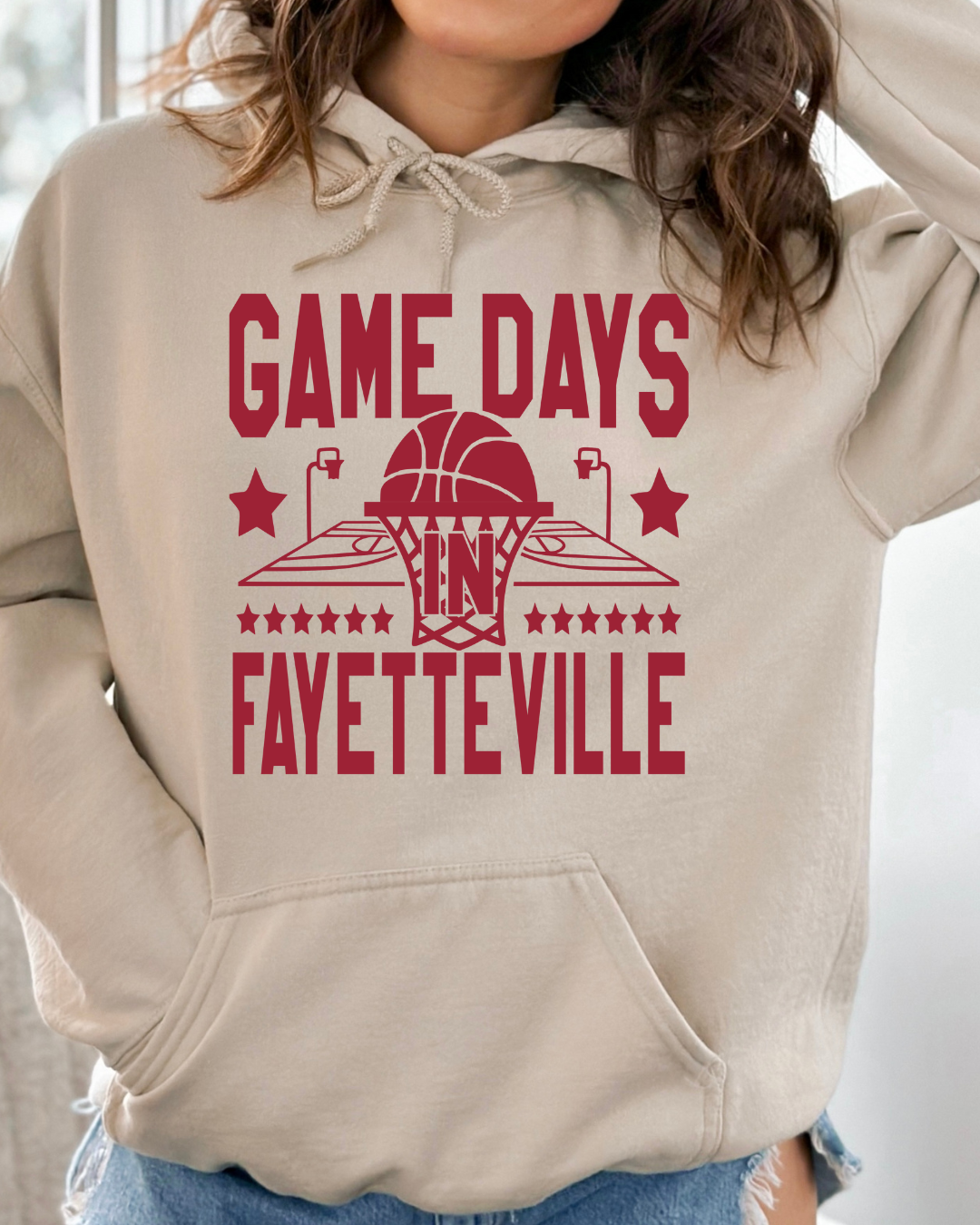 Game Days In Fayetteville Adult Graphic Hoodie