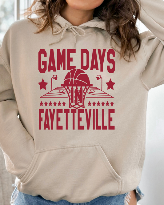 Game Days In Fayetteville Adult Graphic Hoodie