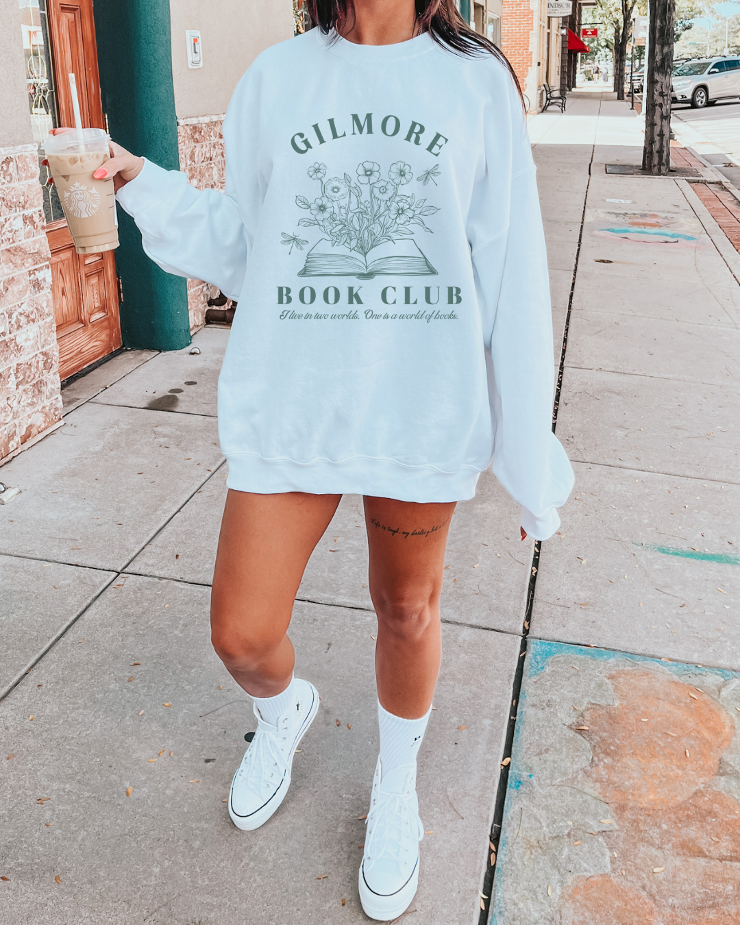 Gilmore Book Club Gilmore Girl Adult Graphic Crewneck Pullover