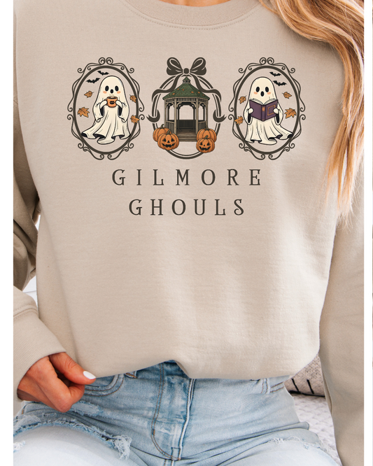 Gilmore Ghouls Spooky Frames Adult Graphic Crewneck Pullover