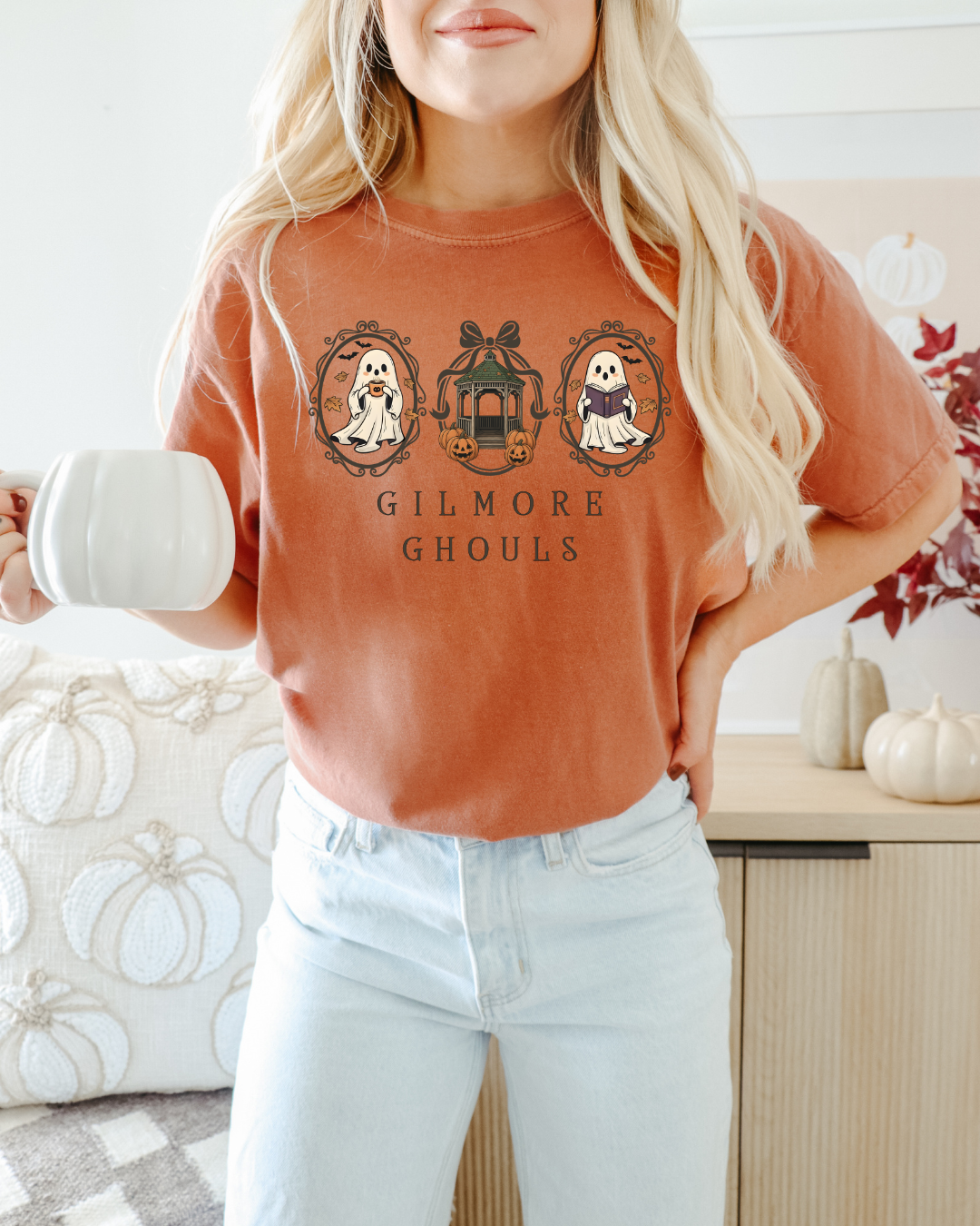 Gilmore Ghouls Spooky Frames Adult Graphic T-Shirt