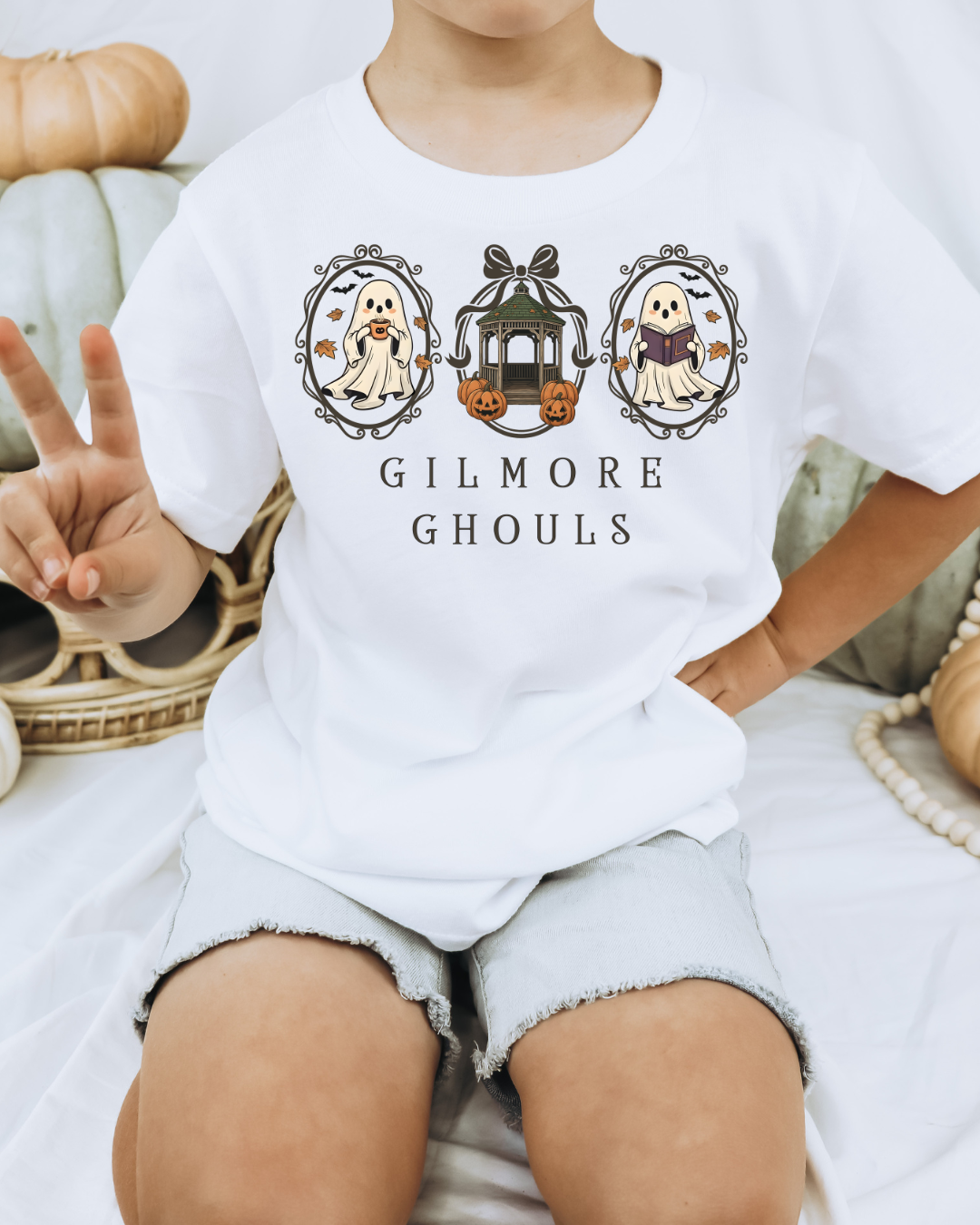 Gilmore Ghouls Spooky Frames Youth Graphic Tee