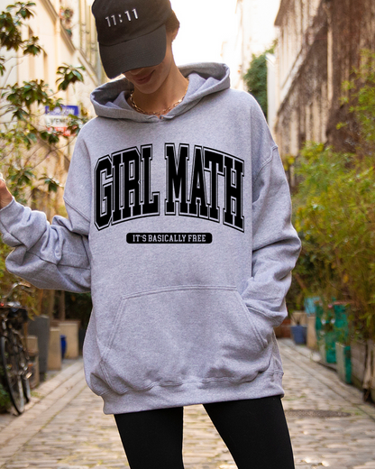 Girl Math Valentines Adult Hoodie