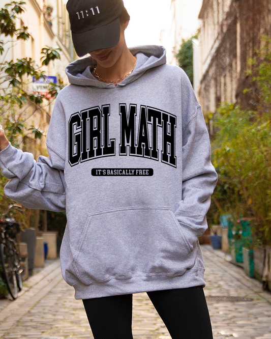 Girl Math Valentines Adult Hoodie