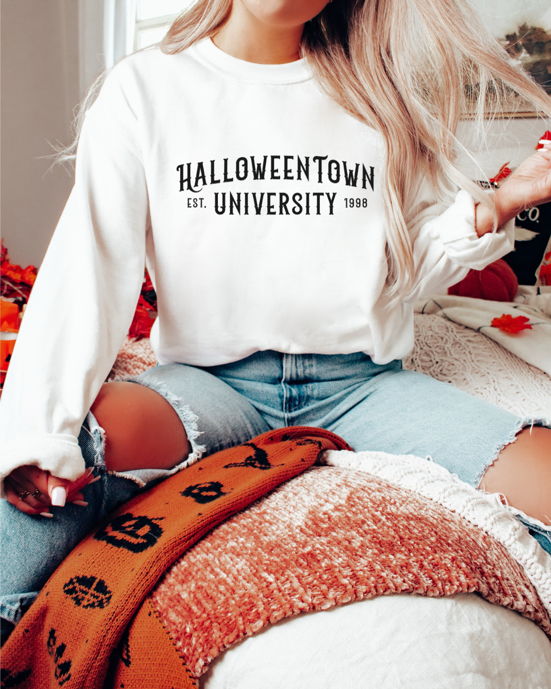 Halloweentown University Spooky Adult Crewneck Pullover