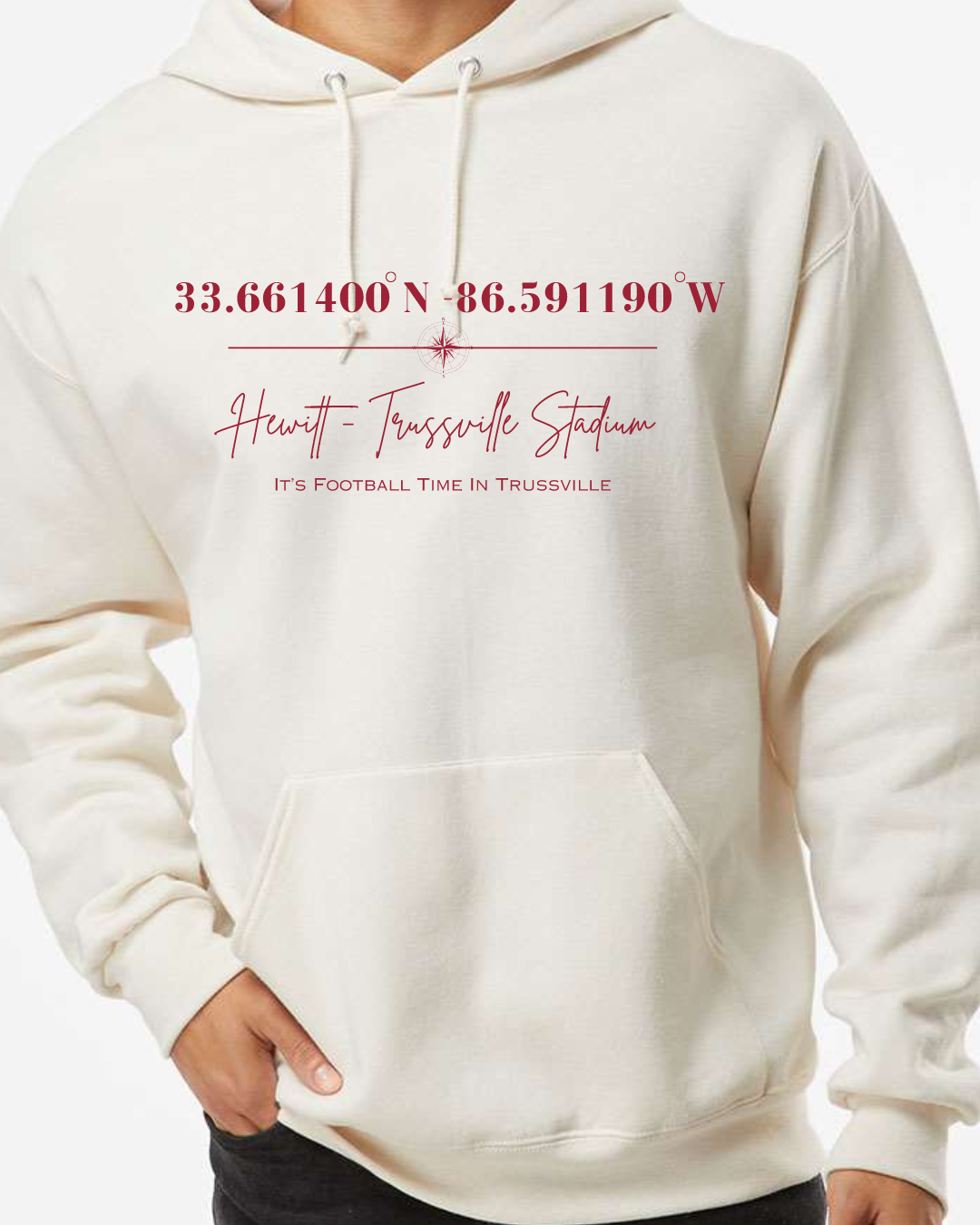 Hewitt - Trussville Stadium Coordinates Adult Graphic Hoodie