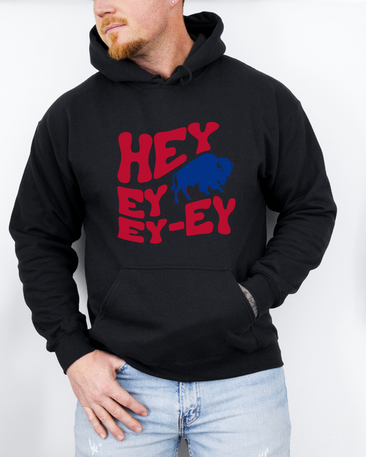 Hey Ey Ey Ey Buffalo Bills Adult Graphic Hoodie