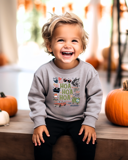Hoa Hoa Hoa Twilight Spooky Toddler Graphic Sweatshirt