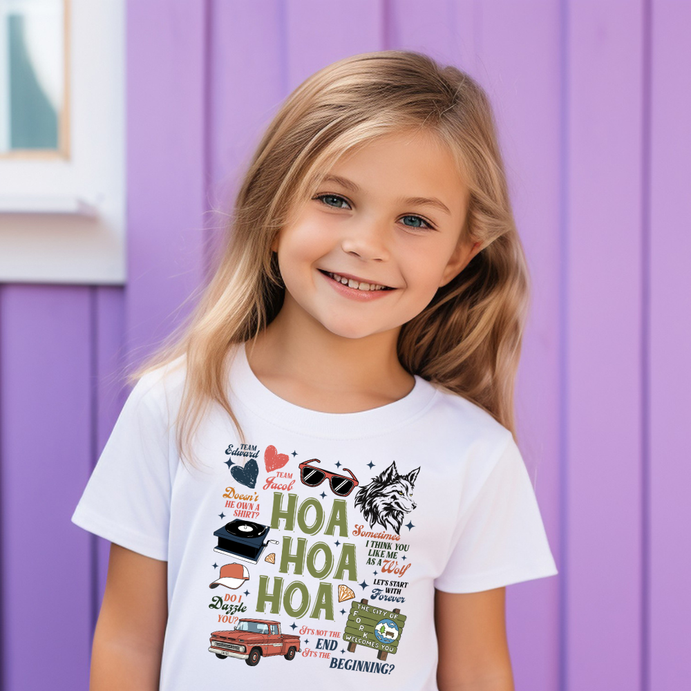 Hoa Hoa Hoa Twilight Spooky Toddler Graphic Tee