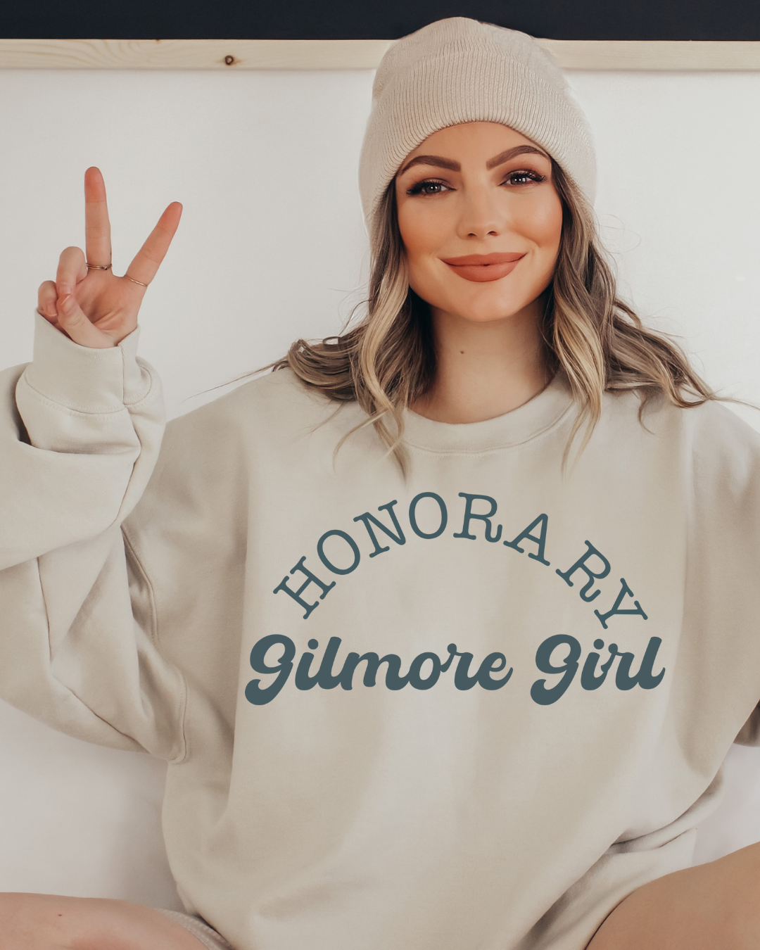 Honorary Gilmore Girl Adult Graphic Crewneck Pullover
