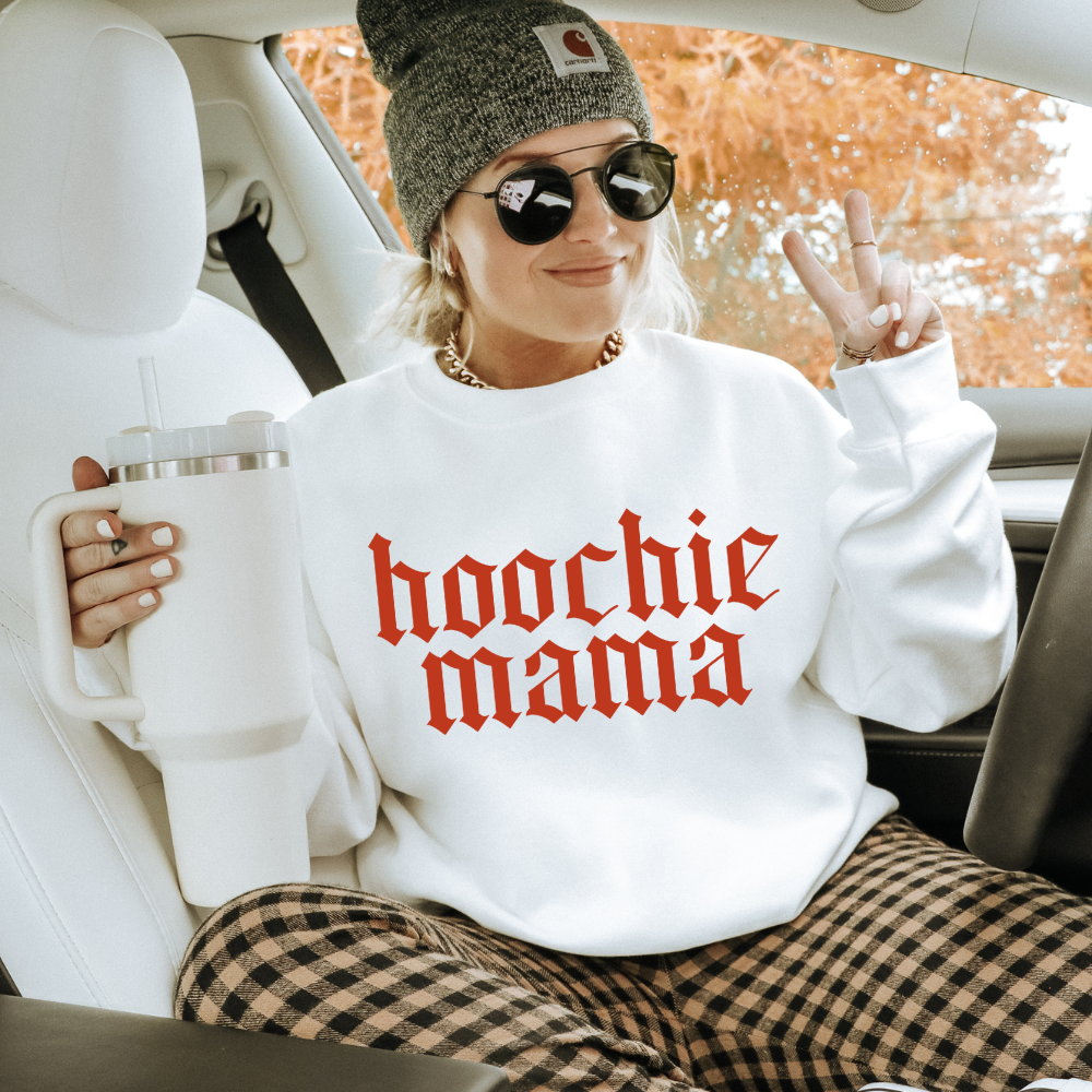 Hoochie Mama Adult Graphic Crewneck Pullover