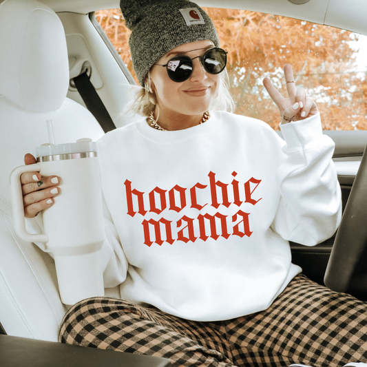 Hoochie Mama Adult Graphic Crewneck Pullover