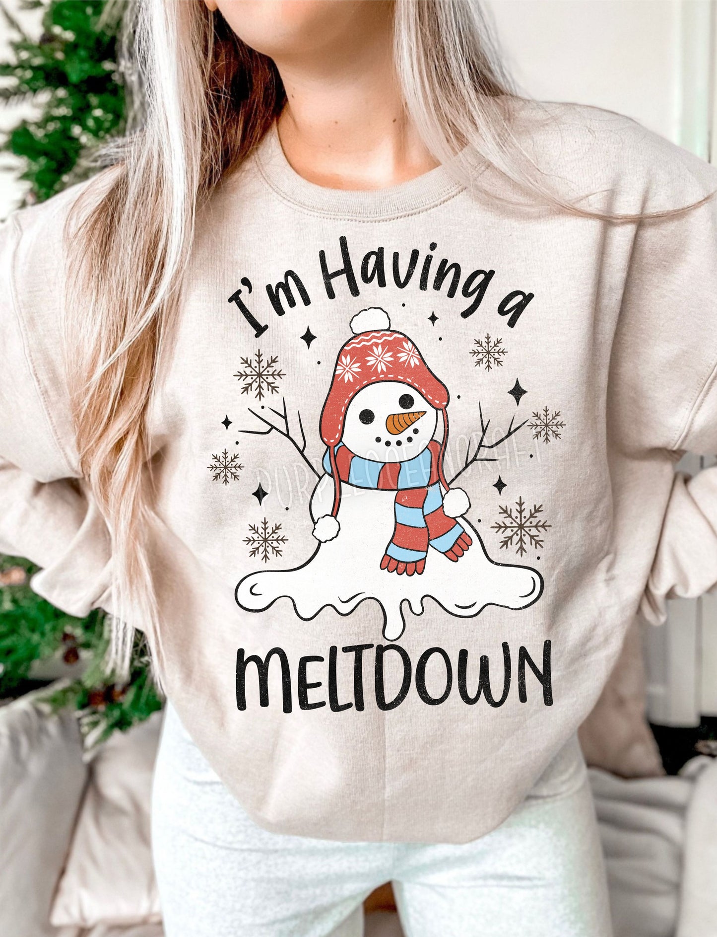 Im Having a Meltdown Adult Crewneck Pullover