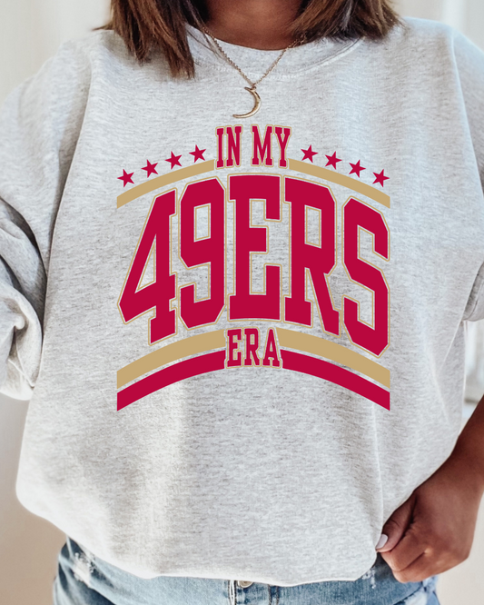 In My 49ers Era NFL X Taylor Adult Graphic Crewneck Pullover