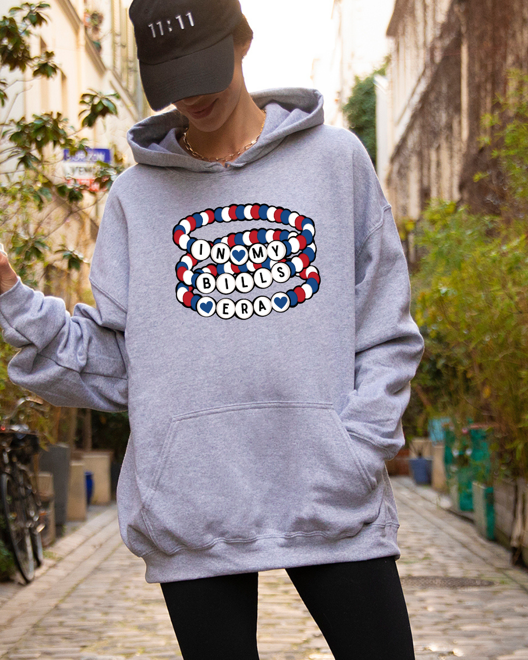 In My Bills Era Friendship Bracelets Buffalo Adult Graphic Hoodie