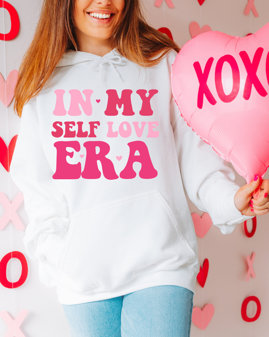 In My Self Love Era Valentines Adult Hoodie