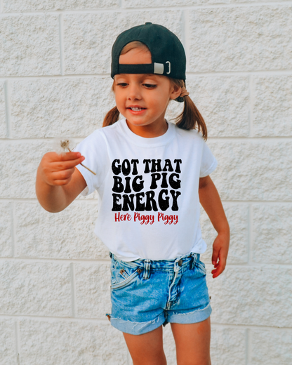 Got That Big Pig Energy Arkansas Youth Tee