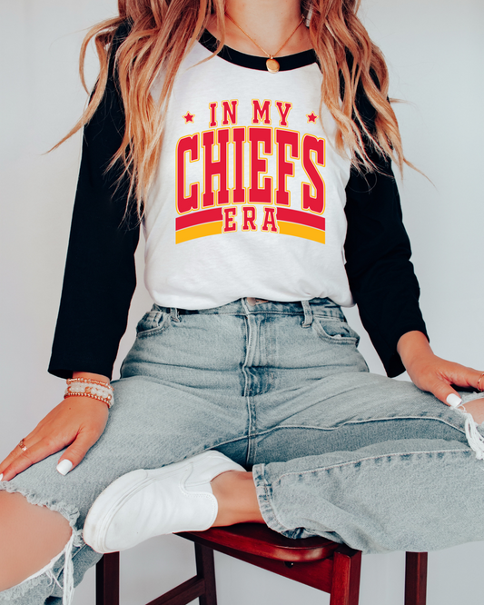 In My Chiefs Era NFL X Taylor Three Quarter Sleeve Toddler Tee