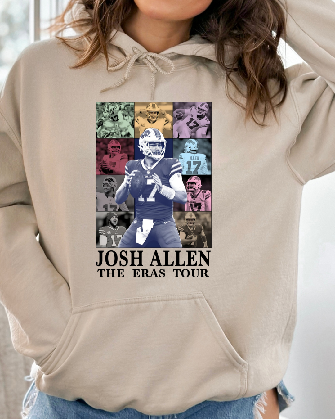 Josh Allen Eras Tour Buffalo Bills Adult Graphic Hoodie