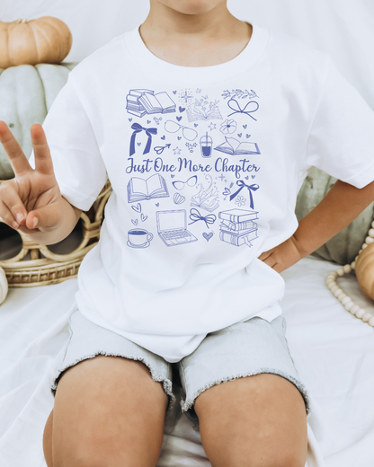 Just One More Chapter Doodles Booktok Youth Graphic Tee