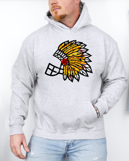 Kansas City Chiefs Headdress Helmet Adult Graphic Hoodie