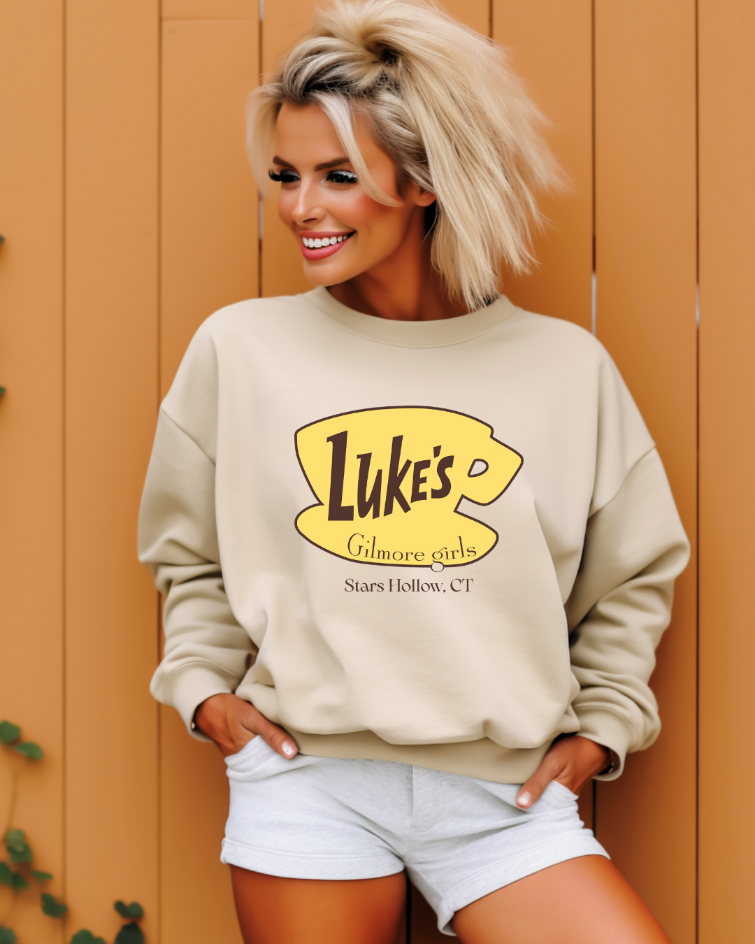 Luke's Diner Gilmore Girl Adult Graphic Crewneck Pullover