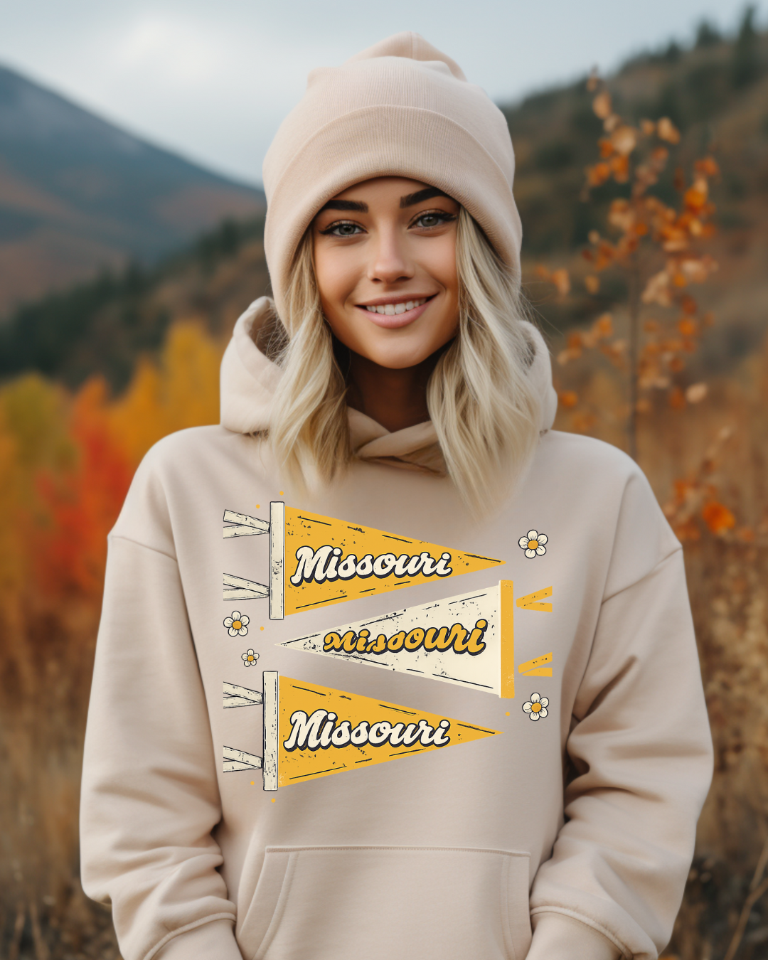Missouri Pennants Adult Graphic Hoodie