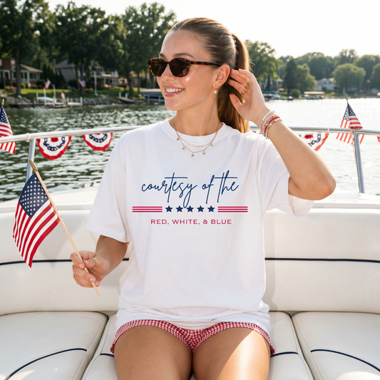Of The Red White & Blue (White Comfort Colors) Adult Graphic Tee