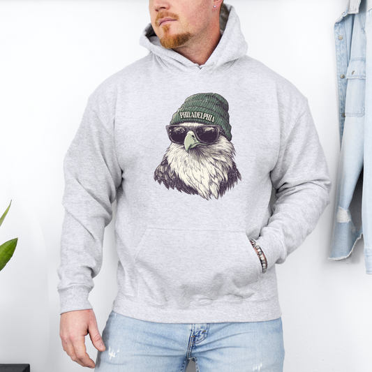 Philadelphia Eagles Beanie Adult Graphic Hoodie