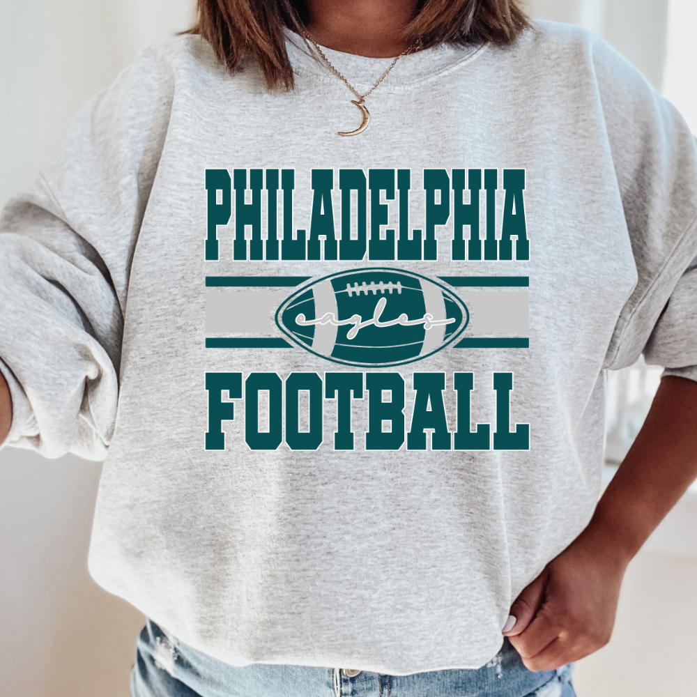 Philadelphia Eagles Football Adult SUPERBOWL Crewneck Pullover