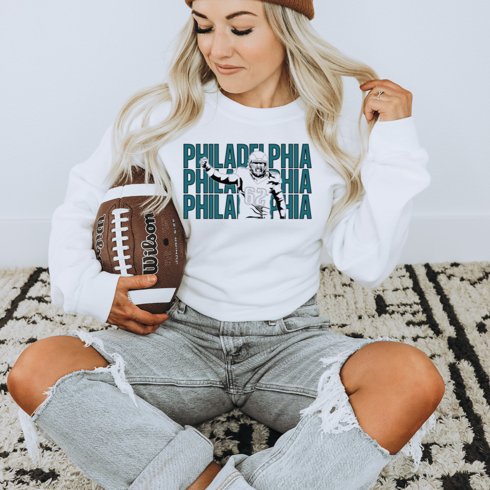Philadelphia Eagles Kelce Adult Graphic Crewneck Pullover