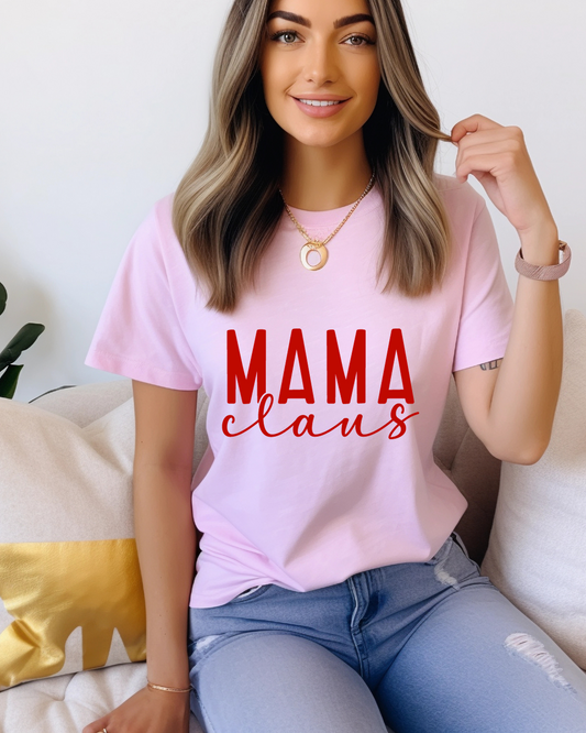 Mama Claus Christmas Adult Tee